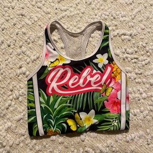 Rebel Athletic Cheer sports bra AXS (Adult Extra Small)